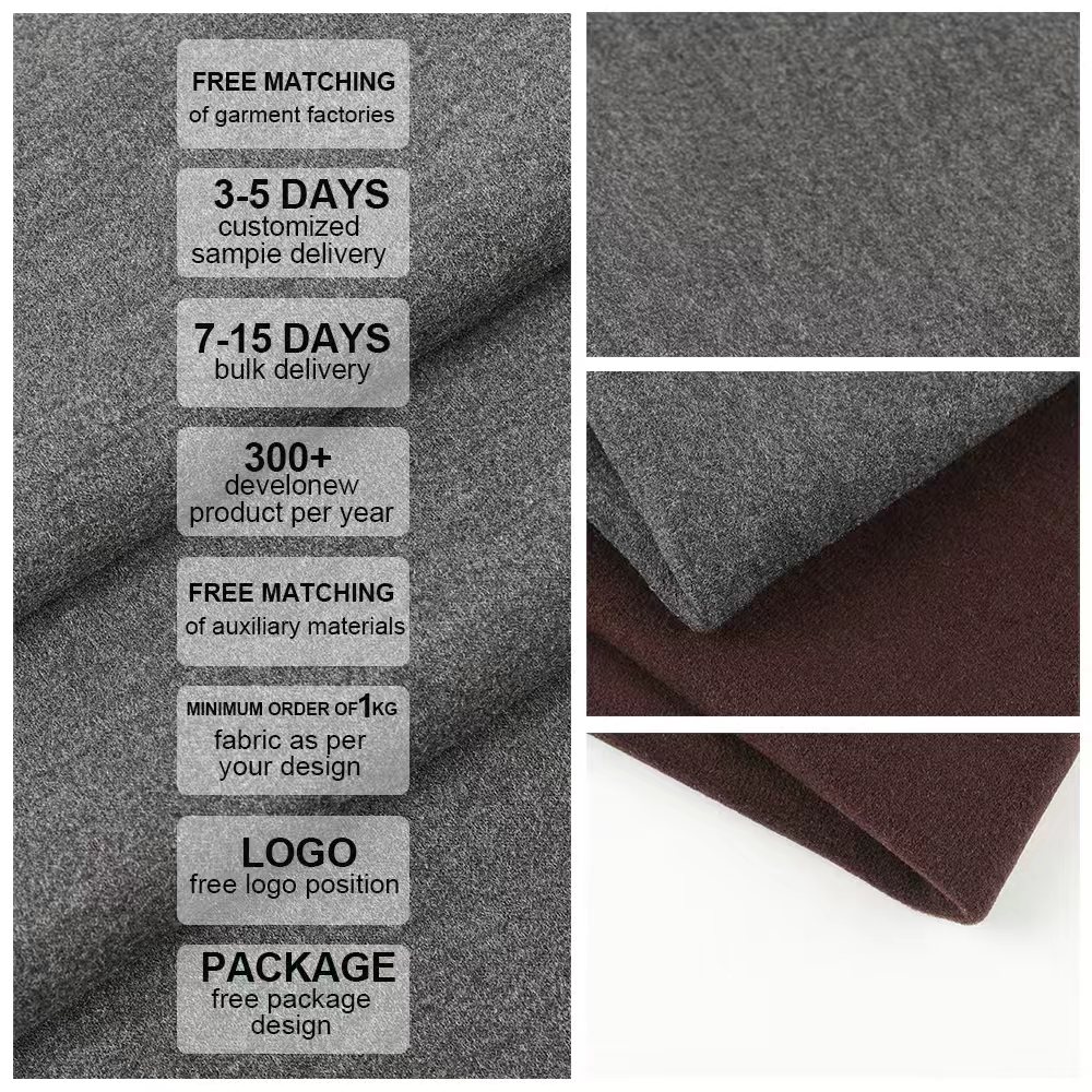 ChaoPai Dyed Blended Knit Fabric 62.3%Viscose 16.1%Acrylic 10.9%Spandex 10.7%Cotton Eco-Friendly Boys Apparel Free 330GSM 180cm