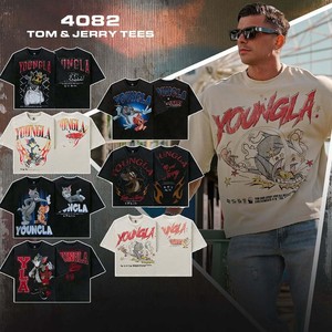 <span class=keywords><strong>เสื้อ</strong></span>ยืดพิมพ์ลายสองด้าน แขนสั้น ทรงหลวม สปอร์ต สำหรับออกกำลังกาย ใส่สบายๆ ได้หลายโอกาส เหมาะกับฤดูร้อน - Product Image 1