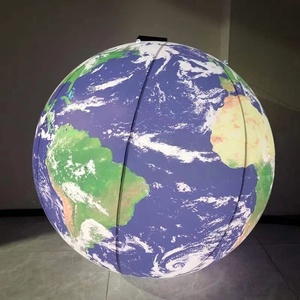 <span class=keywords><strong>Ballon</strong></span> gonflable géant personnalisé de saut de planète de lune allumé par LED pour des décorations extérieures de partie - Product Image 2