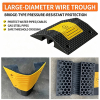 Pare-chute de câbles en PVC caoutchouc 70x73x10mm à fixation par clou, compatible béton et mortier de ciment, pour chantier minier, 1-5 mph, 25 kg, installation permanente