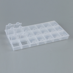 New Bán <span class=keywords><strong>Triplex</strong></span> <span class=keywords><strong>Row</strong></span> Không Có Chữ PP Pill Hộp Nhựa Tháng Pill Container - Product Image 5