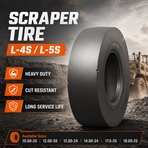 ยางในรถขุดเหมืองประสิทธิภาพสูงรุ่นใหม่ L-4S/L-5S OTR พร้อมเทคโนโลยีการวัลคาไนซ์ C3  ดอกยางเรียบลึกพิเศษสำหรับการใช้งานขั้นสูง - Product Image 1