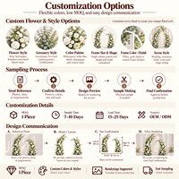 Arche florale en soie artificielle personnalisée, taille sur mesure, cadre métallique, toile de fond de mariage réglable, décorations pour scène de mariage et fête d'anniversaire
