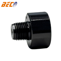 Factory Supply 19mm High Pressure air Pump Paintball Black Metal Pressure Gauge 5000psi Mini Pressure Gauge with 1/8 NPT Thread