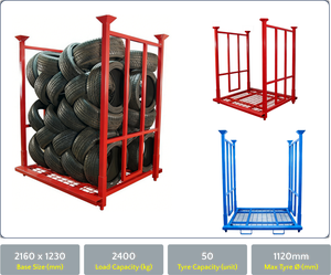 Étagère de rangement pliable <span class=keywords><strong>TER</strong></span> pour <span class=keywords><strong>garage</strong></span>, pour pneus de voiture et moto, à un seul niveau, gain de place, en acier, organisateur - Product Image 2