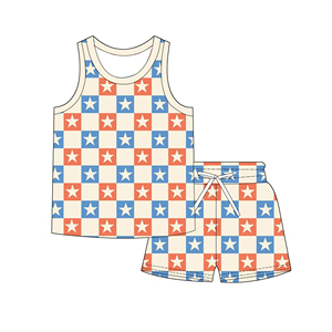 Completo Set Estivo per Bambini: Canotta Senza Maniche e Pantaloncini Personalizzabili con Stampa - Hot Sale - Product Image 2