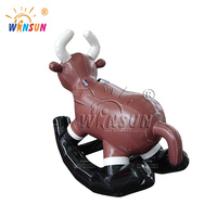 Winsun Buffle à bascule gonflable, motif animal (cheval, cerf), en PVC, ignifuge, imperméable, installation facile, taille personnalisable, pour jeux