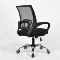 Chaise pivotante de salle d'attente pour le travail chaise de bureau ergonomique en maille noire respirante pour bureau à domicile vente en gros