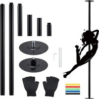 Barra de Baile Portátil de Acero Inoxidable de Alta Calidad con Logotipo Personalizado, 45 mm de Diámetro, para Gimnasio en Casa, Ejercicio Físico, 2235-2745 mm