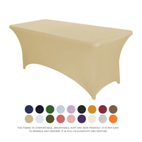 Table de patio de fête de mariage couvre événement nappe extensible couvertures de table pour événements