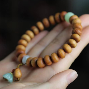 Yagai-Cuentas <span class=keywords><strong>de</strong></span> abacus para <span class=keywords><strong>hombre</strong></span> y mujer, abalorios <span class=keywords><strong>de</strong></span> material para el Envejecimiento, estilo <span class=keywords><strong>de</strong></span> hoja <span class=keywords><strong>de</strong></span> loto <span class=keywords><strong>de</strong></span> Esmeralda, cadena <span class=keywords><strong>de</strong></span> mano, 1cm x 25 uds., decoración <span class=keywords><strong>de</strong></span> cuentas <span class=keywords><strong>de</strong></span> roble - Product Image 6