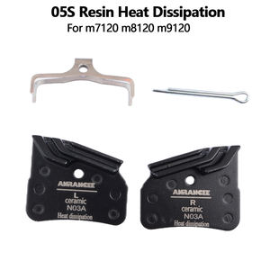 Anrancee Pastillas de Freno de Disco BMX Resina Disipación de Calor Compuesto de Metal Compatible con Avid <span class=keywords><strong>Shimano</strong></span> <span class=keywords><strong>M6100</strong></span> M7100 M8100 R7020 Bicicletas de Carretera - Product Image 5