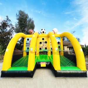Outdoor part kids funny 4 in 1 sports shooting games inflatable basketball goal games - Product Image 3