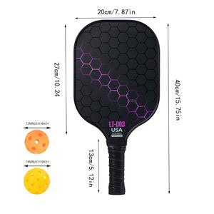 Palas de Pickleball LT-002 de Fibra de Vidrio de 13.4 mm, Aprobadas por la USAPA, Equipo Deportivo para Entrenamiento al Aire Libre con Pelotas y Bolsa de Transporte - Product Image 2