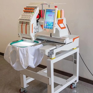 Nouvelle machine à broder automatique à tête unique 12 aiguilles informatisée avec moteur, zone de travail 400x500mm pour la broderie de logos sur vêtements - Product Image 5