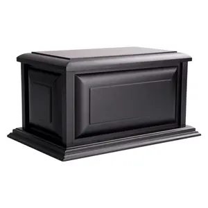 Commercio all'ingrosso Funeral in stile Americano adulto MDF legno di frassino cremazione urna funerale forniture urne