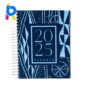 Carnet de planification personnalisé avec autocollants, spirale, couverture rigide, agenda scolaire mensuel et hebdomadaire, journal intime - Product Image 1
