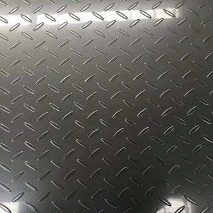 Hoja de cuadros de acero inoxidable en relieve de cinco barras Patrón de diamante Tres barras Placa de acero inoxidable antideslizante SS201 202 301 304 - Product Image 2