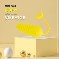 Vibrateur anal en forme de maïs, masseur de prostate, plug anal vibrant, jouet sexuel anal, masseur de point P, jouets sexuels masculins pour hommes, dildos pour femmes et couples