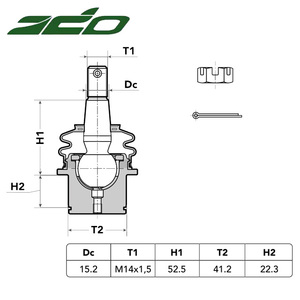 Rótula de brazo de suspensión L/R inferior delantera 68159271AA K05290539AB para Chrysler 300 <span class=keywords><strong>Dodge</strong></span> Challenger Charger Magnum - Product Image 2