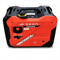 Générateur onduleur portable 2KW 2.5KW 3KW 4KW 5KW 220V/110V AC 12V DC Moteur 4 temps Léger Étanche Affichage LED Extérieur