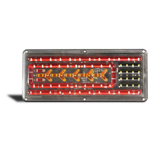 Barre de feux arrière de camion à LED, <span class=keywords><strong>clignotant</strong></span> super lumineux, feu de freinage, feu de recul avec protection en treillis métallique pour camion de 10 à 30 <span class=keywords><strong>volts</strong></span> - Product Image 2