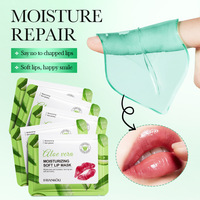Lembaran Masker Bibir Rasa Buah Multi Rasa, Melembapkan, Mempertebal, Melembutkan Bibir, Memudarkan Garis Bibir, Mengatasi Bibir Kering, Mengurangi Garis Bibir