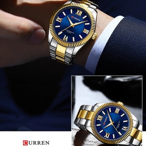 Montre de mode CURREN 8453 pour homme avec aiguilles lumineuses, bracelet fin en acier inoxydable, montre-bracelet à quartz, nouvelle montre - Product Image 2