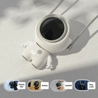 Ventilateur portable à suspendre au cou, astronaute, nouveau modèle 2024, mini ventilateur USB sans lame, silencieux, pour le camping en plein air, petits ventilateurs