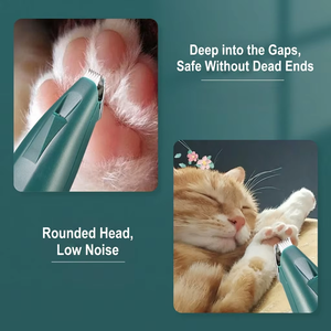 LED Light Luxury Digital Display Automatic Portable Rechargeable Cordless Electric Silent ABS Ceramics Pet Paw Grooming Hair - Product Image 2