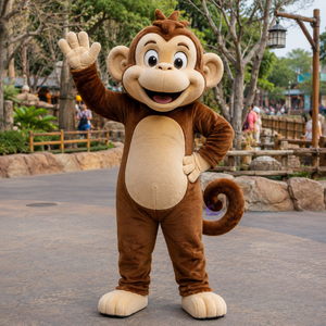Costume de Mascotte Singe Mignon Personnalisé Pas Cher du Fabricant Shengye pour Fêtes, Parcs à Thème <span class=keywords><strong>et</strong></span> Accessoires de Dessins Animés - Product Image 1