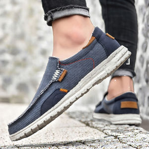 Baskets décontractées confortables en toile pour homme, respirantes, à enfiler, légères, en EVA, pour la marche, collection automne-été - Product Image 3