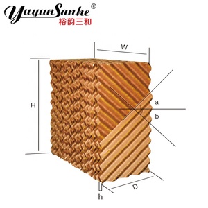 Bantalan Pendingin Sisir Madu Evaporasi, Kualitas Tinggi untuk Rumah Ayam Peternakan Unggas/Alas Pendingin untuk Pendingin Udara - Product Image 2