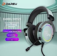 Casque de jeu Dareu EH925/EH925 Pro avec son surround virtuel 7.1, filaire/sans fil 2.4G, micro détachable à réduction de bruit, faible latence 30ms