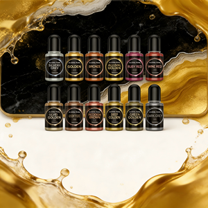 Metallic Pigment Colorful Highly Concentrated Dyes for Resin DIY Handmade Craft Metal Gradient Paint Crystal <b>Epoxy</b> Liquid - Product Image 1