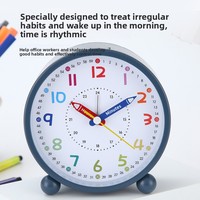 Réveil moderne à quartz de 4 pouces du fabricant pour étudiants Horloge de bureau numérique pour garçons et filles Routine d'étude du matin