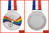 Médaille de récompense de football personnalisée en alliage de zinc durable avec design gravé pour les tournois de championnat