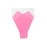 Couleur unie BOPP Transparent Flower Sleeve Multi-Branch Emballage en plastique étanche pour les magasins de fleurs