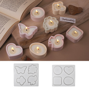 DM1226 Mini Candle Cup Silicone <strong>Mold</strong> Love <strong>Mushroom</strong> Gypsum Storage Box Candlestick <strong>Molds</strong> for Aromatherapy Candle Making - Product Image 3