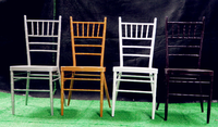 Chaises Chiavari en métal doré pour mariage, empilables, vente en gros à prix réduit