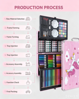 Coffret de peinture pour enfants en aluminium