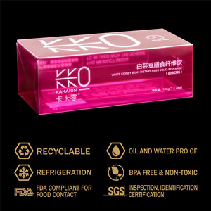 RPet nhựa màu in handmade gấp Hộp Tùy chỉnh in Snap gấp hiển thị hộp nhựa trong suốt gấp hộp - Product Image 2