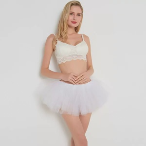 Falda Tutú <span class=keywords><strong>de</strong></span> 5 Capas para Mujer, Falda <span class=keywords><strong>de</strong></span> Ballet Esponjosa, Falda Corta <span class=keywords><strong>de</strong></span> Tul Elástico, Poliéster/Rayón, para Actuaciones <span class=keywords><strong>de</strong></span> <span class=keywords><strong>Halloween</strong></span> - Product Image 5