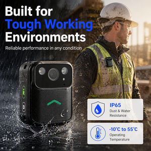 Caméra corporelle portable 2K 64 Go avec vision nocturne et écran tactile pour la sécurité, la livraison et les travaux – Enregistreur vidéo espion - Product Image 6