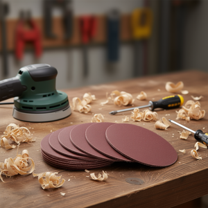 Abrasive <b>Discs</b> With Adhesive Backing 5 Inch For Sanding Wood Metal <b>Plastic</b> - Product Image 3