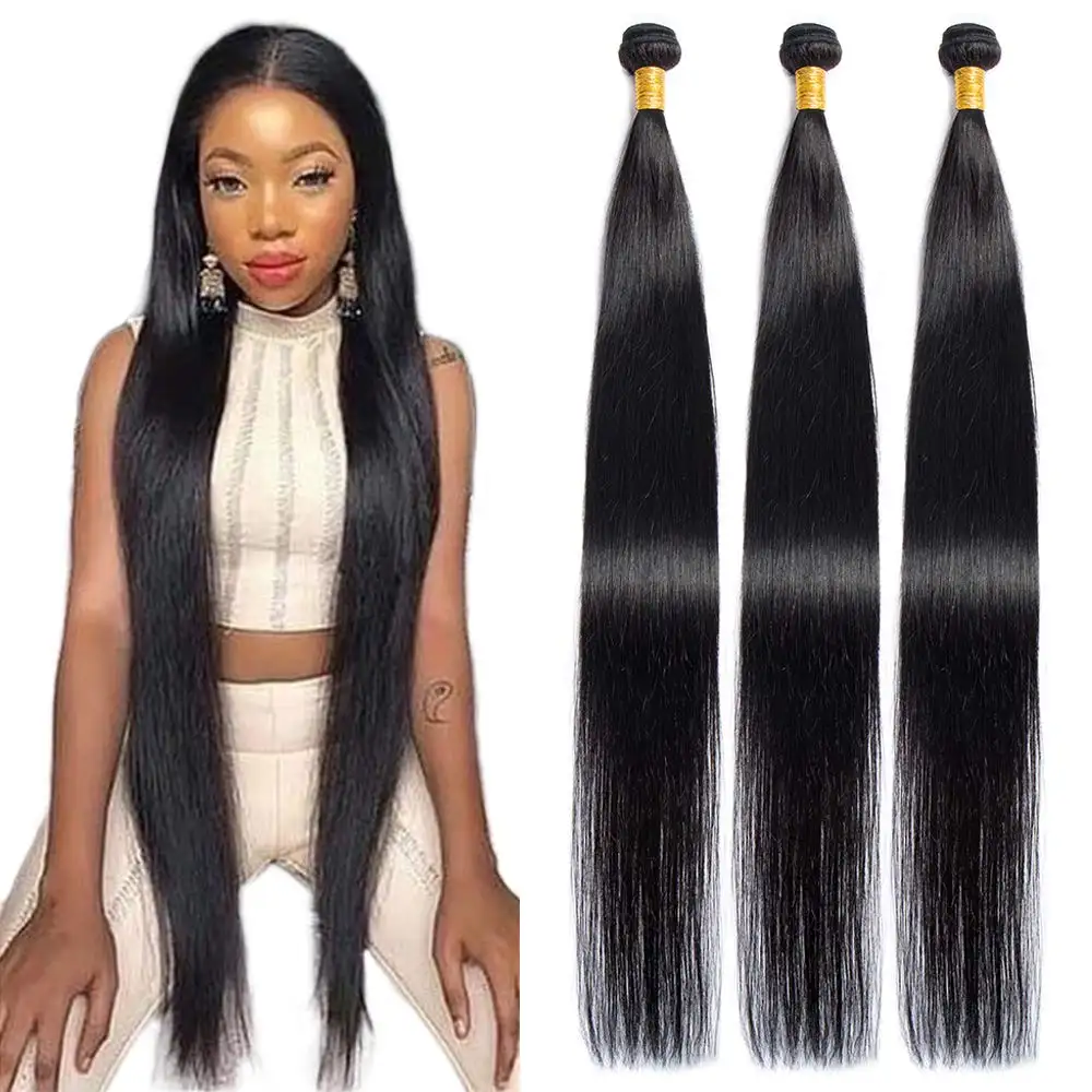 Wholesale Perruque Cheveux Humain Tissage Bresilienne 100 Human Hair Weaving Straight Hair Bundles