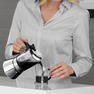 Vente flash : <span class=keywords><strong>Cafetière</strong></span> à espresso <span class=keywords><strong>italienne</strong></span> manuelle en acier inoxydable résistant à la chaleur avec couvercle transparent, <span class=keywords><strong>3</strong></span>/6/9 <span class=keywords><strong>tasses</strong></span> - Product Image 6