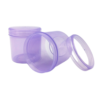Fournisseur 100ml 160ml 250ml Récipient de pot de stockage de crème à vis en plastique PP de couleur personnalisée avec couvercle en plastique
