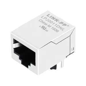 LPJ0011DNL تبويب أسفل منفذ واحد 100 Base-T وحدات الرافعات RJ45 موصل سالب