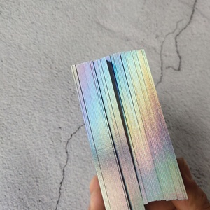 Nhà Máy Giá 4c + 4c CMYK Pantone Letterpess In Ấn Sang Trọng Shinny Holographic Foil Edge Tùy Chỉnh Logo Riêng Kinh Doanh Thẻ In - Product Image 6